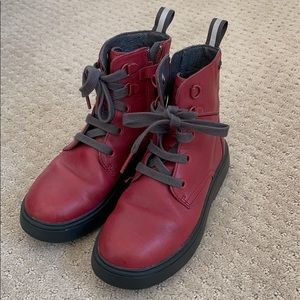 Camper Red lace up ankle boot for kids Size 13 US